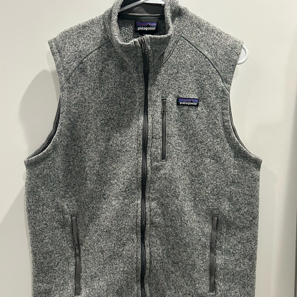 Patagonia Men's Heather Gray Better Sweater Fleece Vest